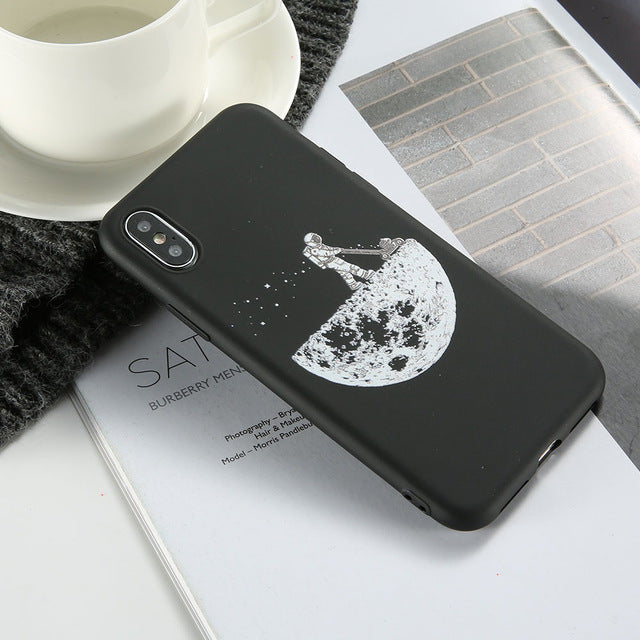 Case For Xiaomi Redmi Note 4 4X 5 6 Pro KISSCASE Moon Star Phone Case For Redmi 6 6A 5 5A S2 MI 8 9 9SE F1 Soft TPU Cover Shell