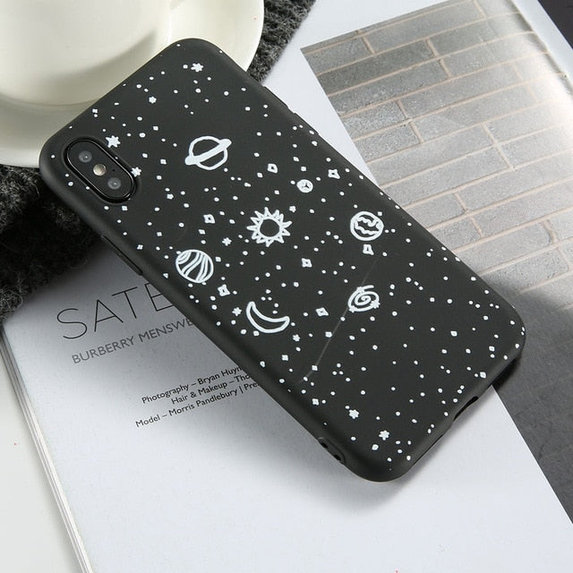 Case For Xiaomi Redmi Note 4 4X 5 6 Pro KISSCASE Moon Star Phone Case For Redmi 6 6A 5 5A S2 MI 8 9 9SE F1 Soft TPU Cover Shell