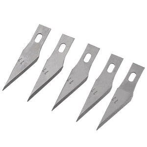 Non-Slip Metal Scalpel Knife Tools Kit Cutter Engraving Craft knives+5pcs Blades Mobile Phone PCB DIY Repair Hand Tools