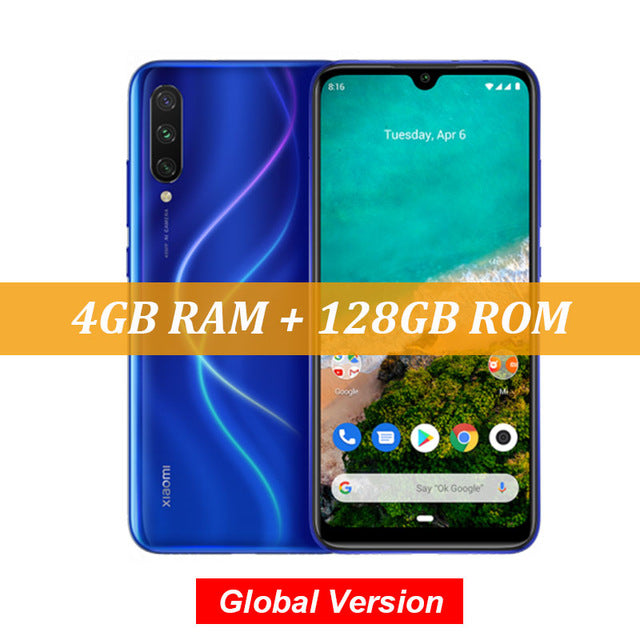 Global Version Xiaomi Mi A3 MiA3 4GB 64GB Mobile Phone Snapdragon 665 48MP Triple Cameras 32MP Front Camera 6.088 AMOLED Display