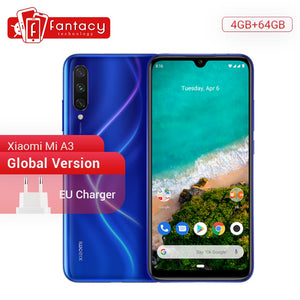 Global Version Xiaomi Mi A3 MiA3 4GB 64GB Mobile Phone Snapdragon 665 48MP Triple Cameras 32MP Front Camera 6.088 AMOLED Display