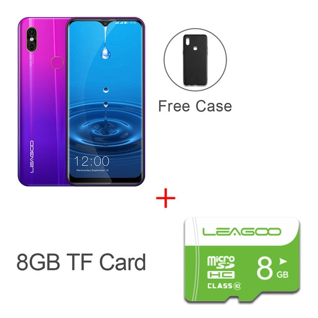LEAGOO M13  Android 9.0 Smartphone 6.1'' HD  IPS Waterdrop Display 4GB RAM 32GB ROM MT6761 3000mAh Dual Cams 4G Mobile Phone