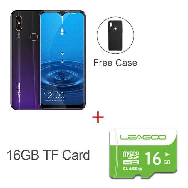 LEAGOO M13  Android 9.0 Smartphone 6.1'' HD  IPS Waterdrop Display 4GB RAM 32GB ROM MT6761 3000mAh Dual Cams 4G Mobile Phone