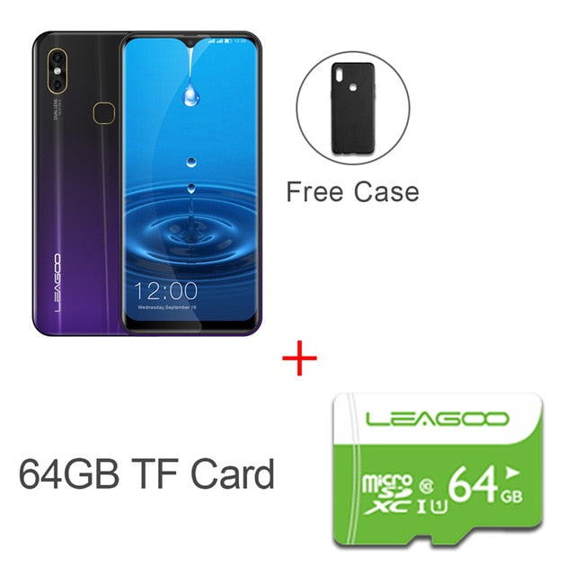 LEAGOO M13  Android 9.0 Smartphone 6.1'' HD  IPS Waterdrop Display 4GB RAM 32GB ROM MT6761 3000mAh Dual Cams 4G Mobile Phone